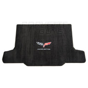 Ebony w/ Silver Lettering Corvette C6 Ultimat Cargo Convt Mat (05+),Interior