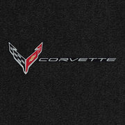C8 Corvette Rear Cargo Mat - Lloyds Mats With Flags and Corvette Combo : Convertible,Cargo Mats