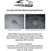 Lloyds Floor Mat Protectors - Clear : 2005-2013 C6,Z06,ZR1,Grand Sport,Interior