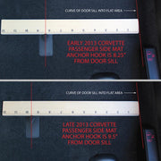 Lloyds Ultimat Floor Mats - 60th Anniversary above Flags : 2007.5-2013 C6, Z06, Grand Sport & ZR1- Ebony - Set of 2,Interior