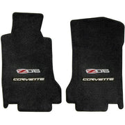 Lloyds Ultimat Floor Mats - Ebony with Z06 505HP Emblem with Silver Corvette Script (07.5 - 13 C6 Z06),Interior