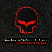 Lloyds Ultimat Floor Mats - Red Jake Skull w/ Corvette / Corvette Racing Script,Interior