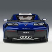 C7 Corvette Grand Sport -Admiral Blue w/White Stripe, Red Fender Hash Marks : Die Cast 1:18,Home & Office