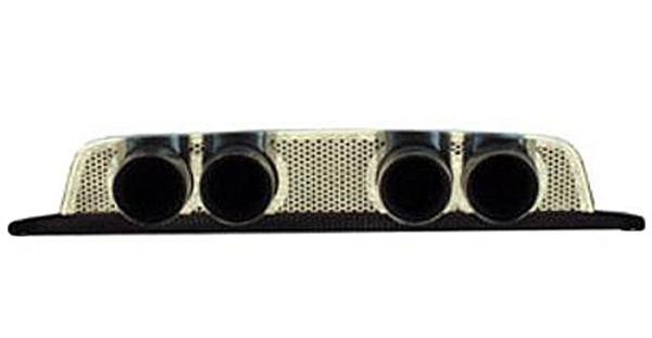 Corvette Exhaust Port Filler Panel - Perforated Stainless Steel for Standard Exhaust : 2005-2013 C6,Exhaust