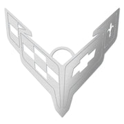Next Generation C8 Corvette Crossed Flag Ornament,Home & Office