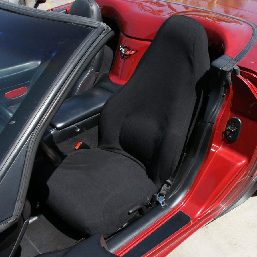 1997-2004 C5 & Z06 Corvette Stretch Satin Seat Covers,Seat Cover - Pull Over