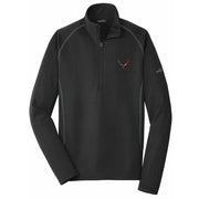 Next Generation C8 Corvette Eddie Bauer Half Zip Fleece Jacket : Black,Jackets