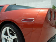 2005-2013 C6 Corvette Side Marker Light Trim 4 Pc. (Set) - Polished Stainless Steel,Exterior Lighting Accessories