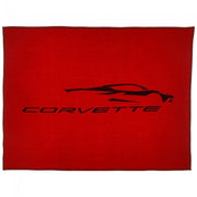 Next Generation C8 Corvette Throw Blanket : Red,Misc Accesories