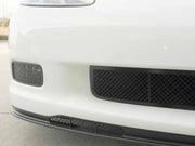Corvette Front Lower Grille - Laser Mesh Stainless Steel Black Stealth : 2006-2013 Z06,ZR1,Grand Sport,Exterior