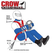 Corvette Racing Harness : Crow Enterprizes 50" - Black,Interior