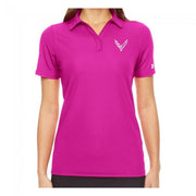 Next Generation C8 Corvette Ladies Under Armour Polo : Pink,T-shirts