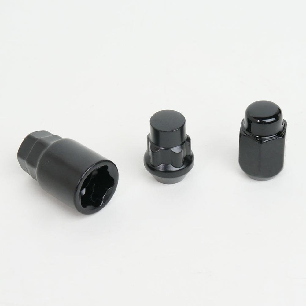 Corvette Lug Nuts and Wheel Locks (Set) Black,Wheel & Tire Parts
