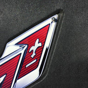 C7 Stingray, Z51 Corvette Metal Crossed Flags Hood Panel Badge,Engine