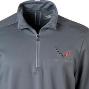 C7 Corvette Under Armour Qualifier Quarter Zip Jacket : Graphite,Apparel