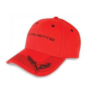 Corvette Embroidered Red Light Cap/Hat : C7 Stingray, Z51,Apparel