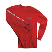 C6 Corvette Long Sleeve Tee Shirt : Red,Apparel