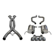 Corsa Corvette Exhaust System (14766): High-Polished Quad Tip Xtreme Exhaust System For C7 ZR1,Exhaust