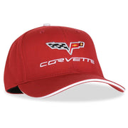 Corvette Hat - Exterior Color Matched with C6 Logo : 2005-2013 C6,[Magnetic Red,Apparel