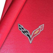 Corvette Fender Mat with C7 Crossed Flags Logo : Red,Car Cover