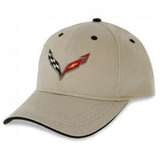 Corvette - Heritage Hat/Cap - Stone - Embroidered : C7 Stingray,Apparel