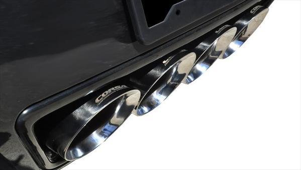 Corsa Corvette Exhaust System (14764/14764BLK): 2.75” Quad 4.50” Round Tip Corsa Sport Valve-Back Performance Exhaust For C7 Corvette Stingray,Exhaust