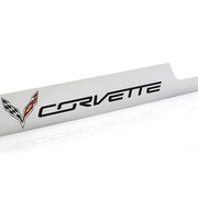 2014-2019 C7 Corvette Stingray Open Corner License Plate Frame - Chrome,License Plate Frames