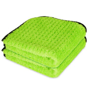 Liquid X Green Xtreme Detail Plush Waffle Weave Towel - 16" x 16",Microfiber Towel