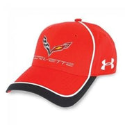 C7 Corvette Stingray Under Armour Fitted Hat/Cap : Red, White,Apparel