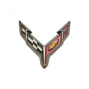 Next Generation C8 Corvette Flags Lapel Pin : Carbon Flash,Hats