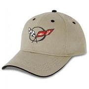 Corvette - Heritage Hat/Cap - Stone - Embroidered : 1997-2004 C5,Apparel