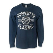 C7 Corvette Classic 1953 Long Sleeve T-Shirt : Navy,Shirts