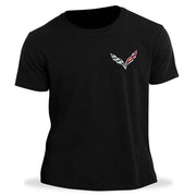 C7 Corvette Born in the USA American Legacy T-shirt : Black,Apparel
