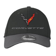 Next Generation C8 Corvette Flexfit Ballastic Hat - Black,Hats