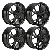 Next Generation Corvette Trident Genuine GM Wheels (Set) - Gloss Black,Genuine GM Wheels